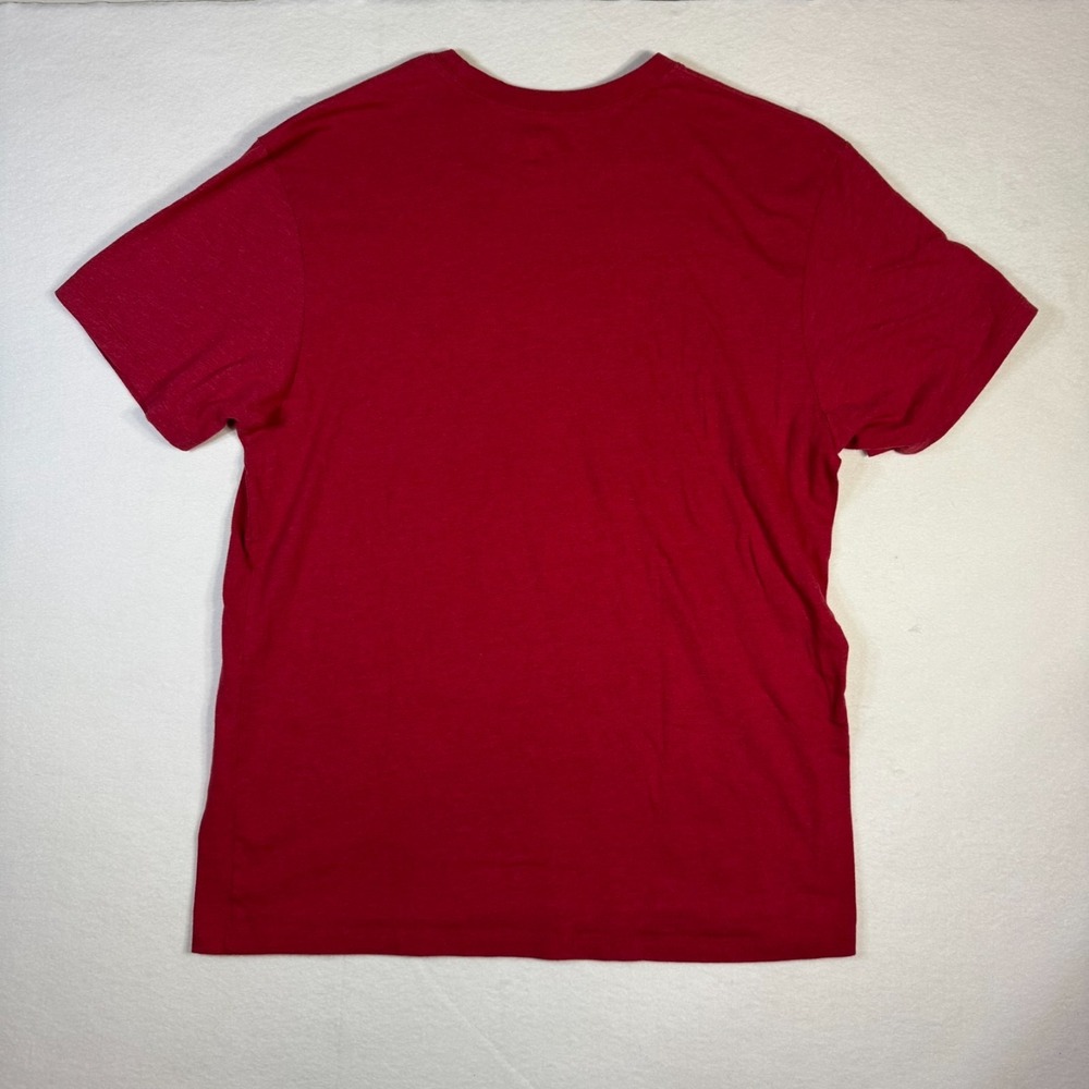 '47 BRAND Men's XL UNIVERSITY OF MISSISSIPPI Ole Miss Rebels Heather Red T-Shirt - Picture 4 of 8